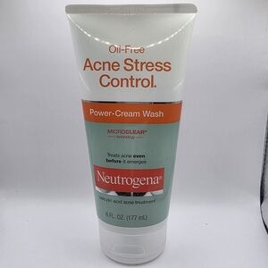Neutrogena Acne Stress Control Power-Cream Wash - Green/White/Orange